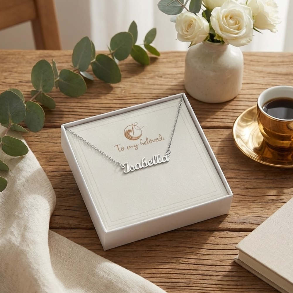 Personalized Name Necklace, Custom Gift for Her, Romantic Jewelry