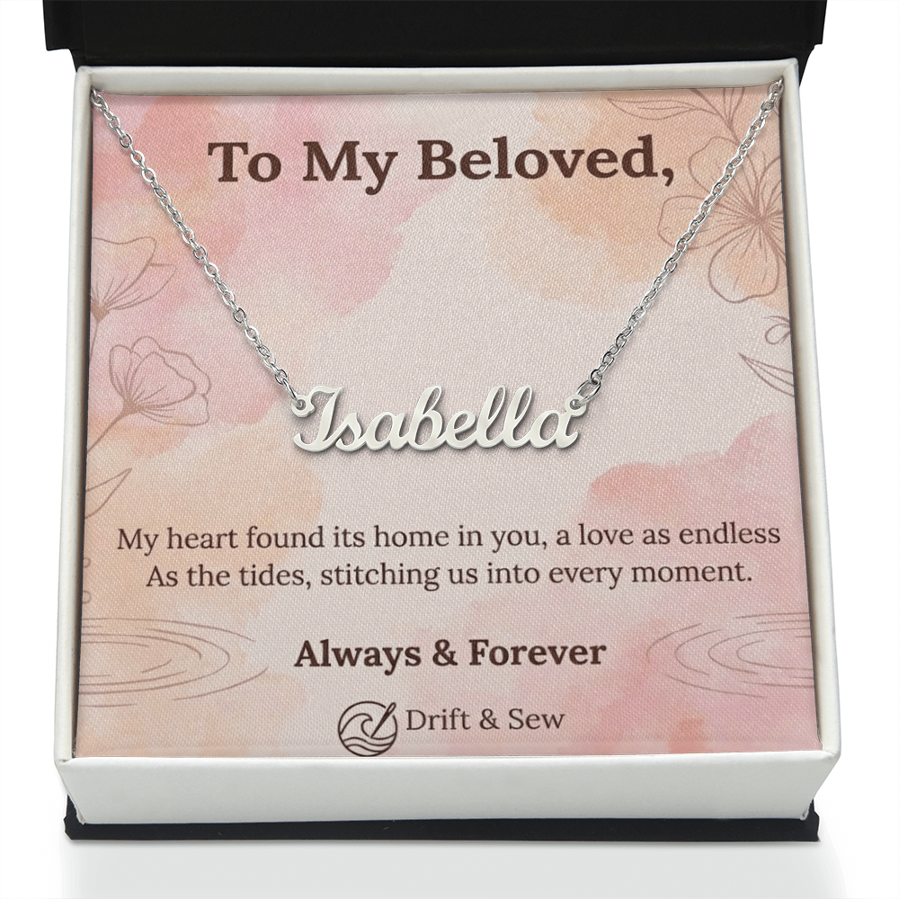 Personalized Name Necklace - Romantic Gift for Her.